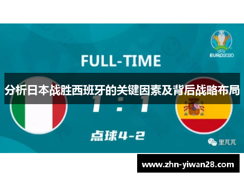 分析日本战胜西班牙的关键因素及背后战略布局